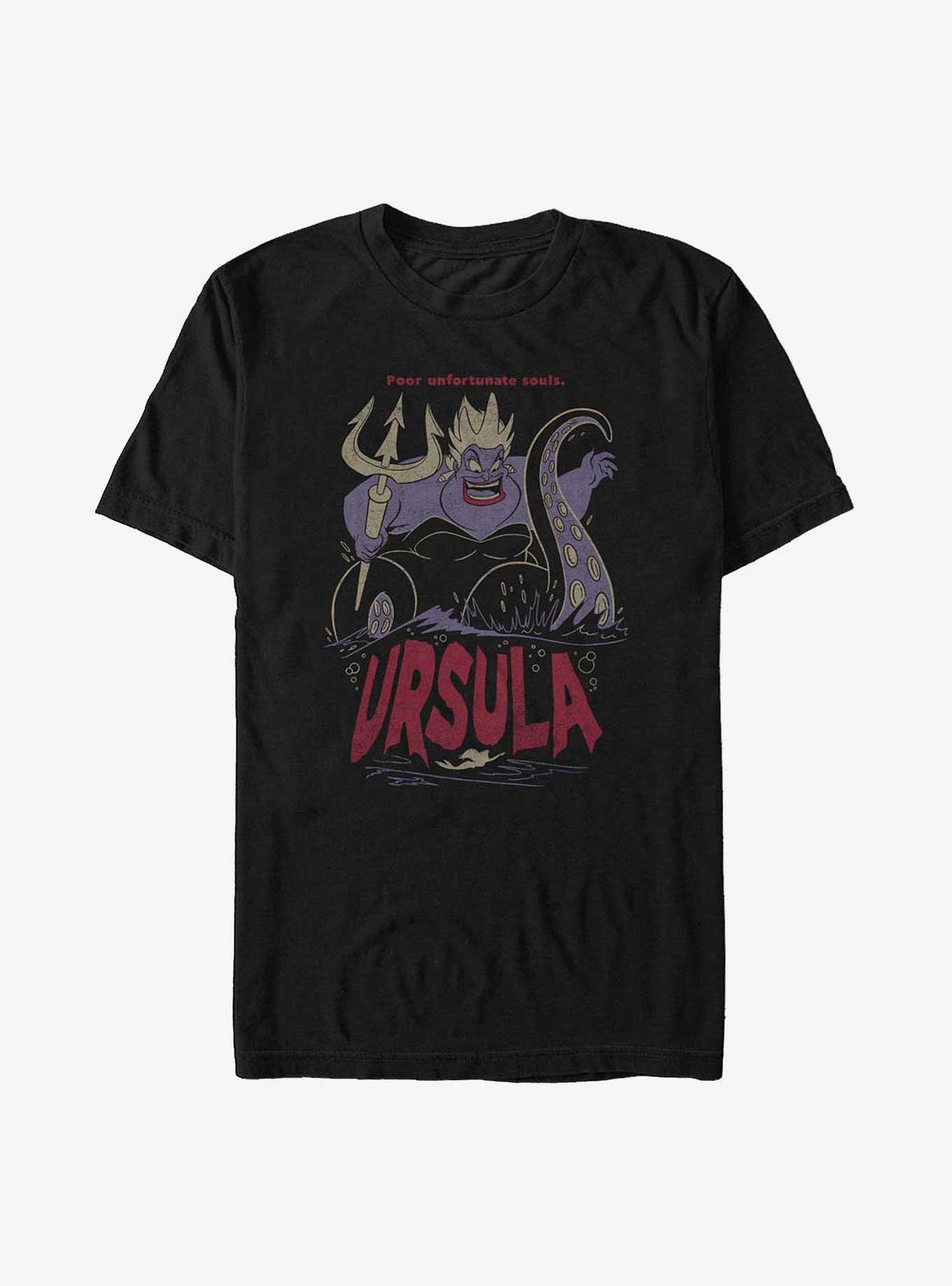 Disney The Little Mermaid Ursula The Sea Witch Big & Tall T-Shirt, BLACK, hi-res