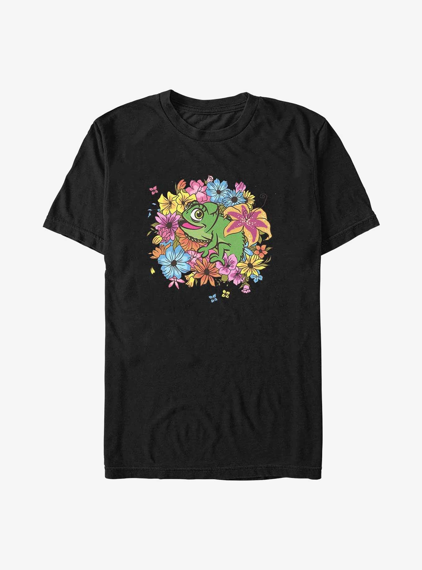 Disney Pixar Tangled Floral Pascal Big & Tall T-Shirt, BLACK, hi-res