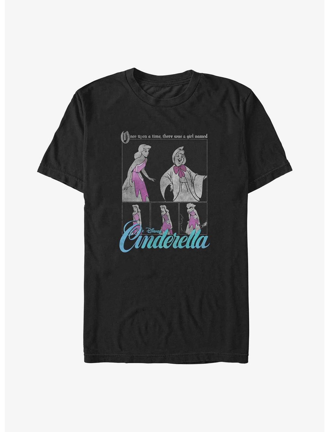 Disney Cinderella A Girl Named Cinderella Big & Tall T-Shirt, BLACK, hi-res
