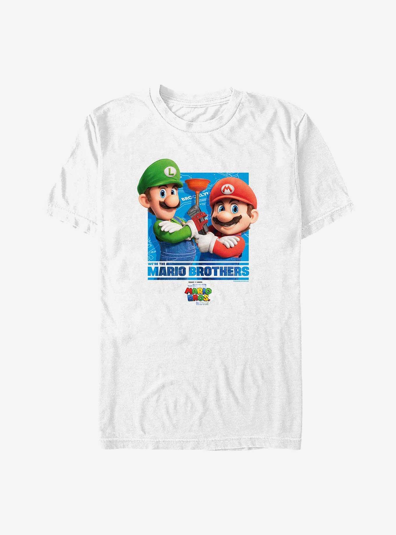 Mario The Mario Brothers Big & Tall T-Shirt, WHITE, hi-res