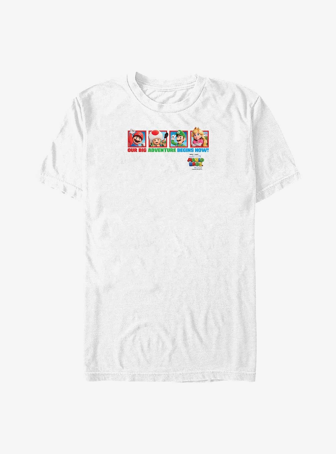 Mario Big Adventure Begins Now Big & Tall T-Shirt, , hi-res