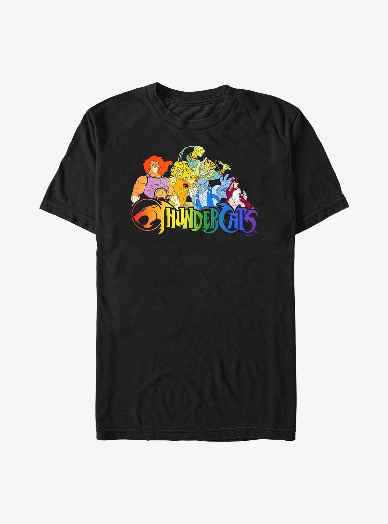 ThunderCats Rainbow Cats Big & Tall T-Shirt, BLACK, hi-res