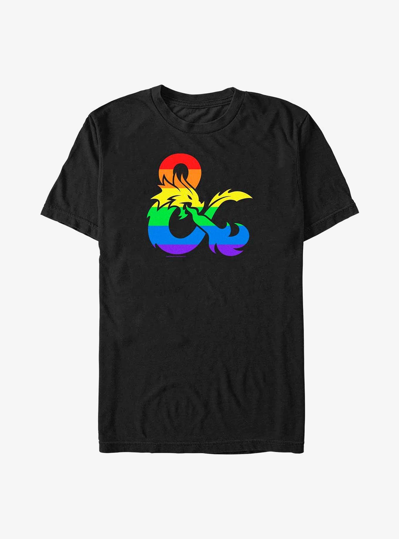 Dungeons & Dragons Pride Flag Logo Big & Tall T-Shirt, , hi-res