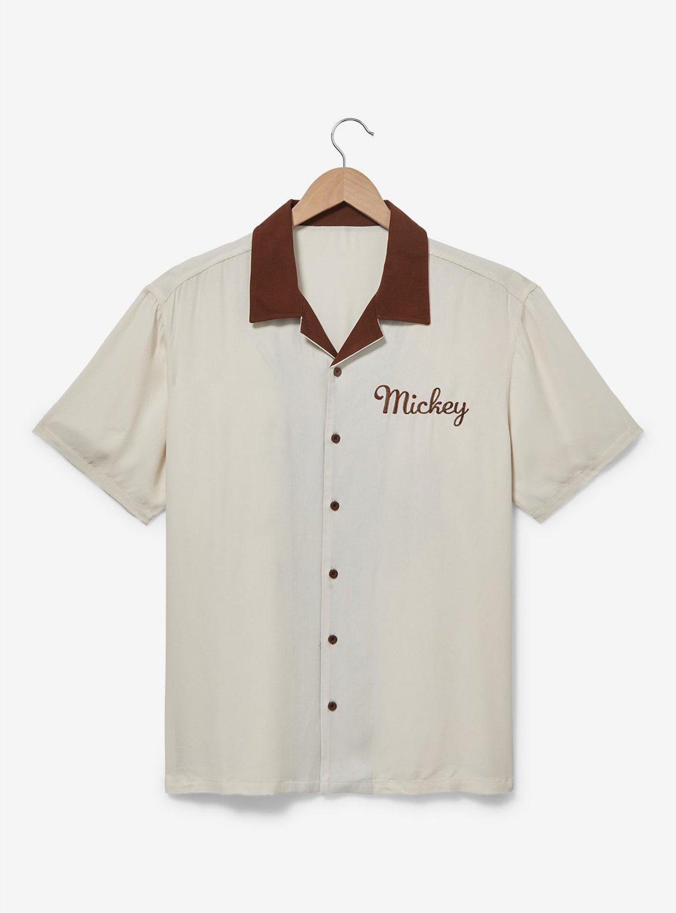 Disney Mickey Mouse Golf Woven Button-Up - BoxLunch Exclusive, OFF WHITE, hi-res
