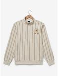 Disney Mickey Mouse Golf Striped Quarter-Zip Sweatshirt - BoxLunch Exclusive, GREY, hi-res