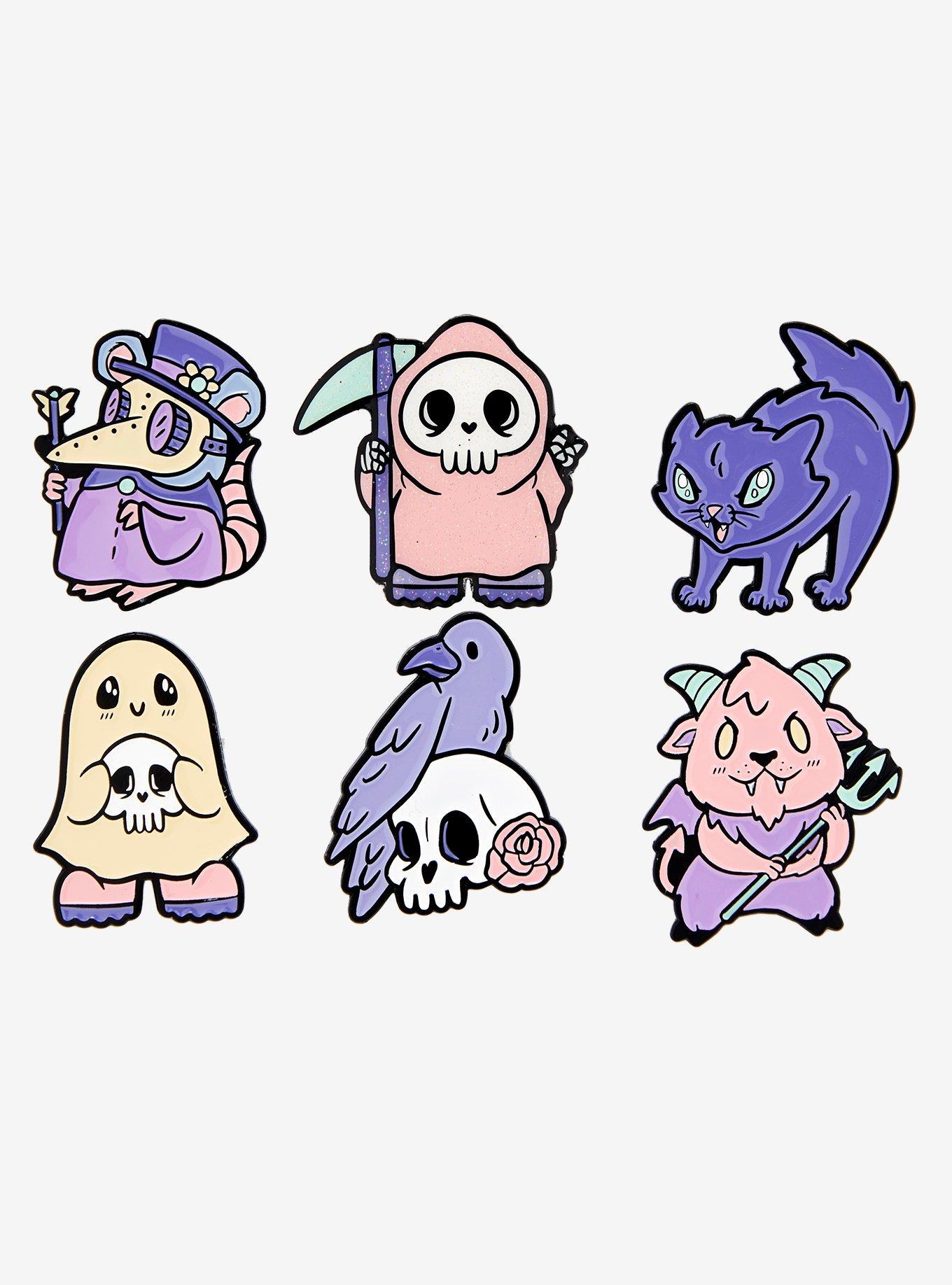 Pastel Goth Ghoulies & Creatures Blind Bag Enamel Pin, , hi-res