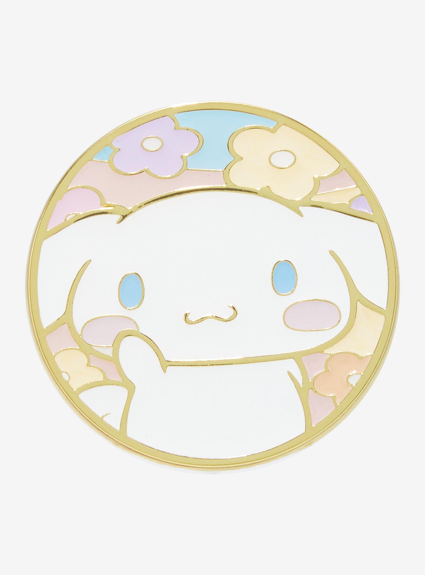 Cinnamoroll Floral Enamel Pin, , hi-res