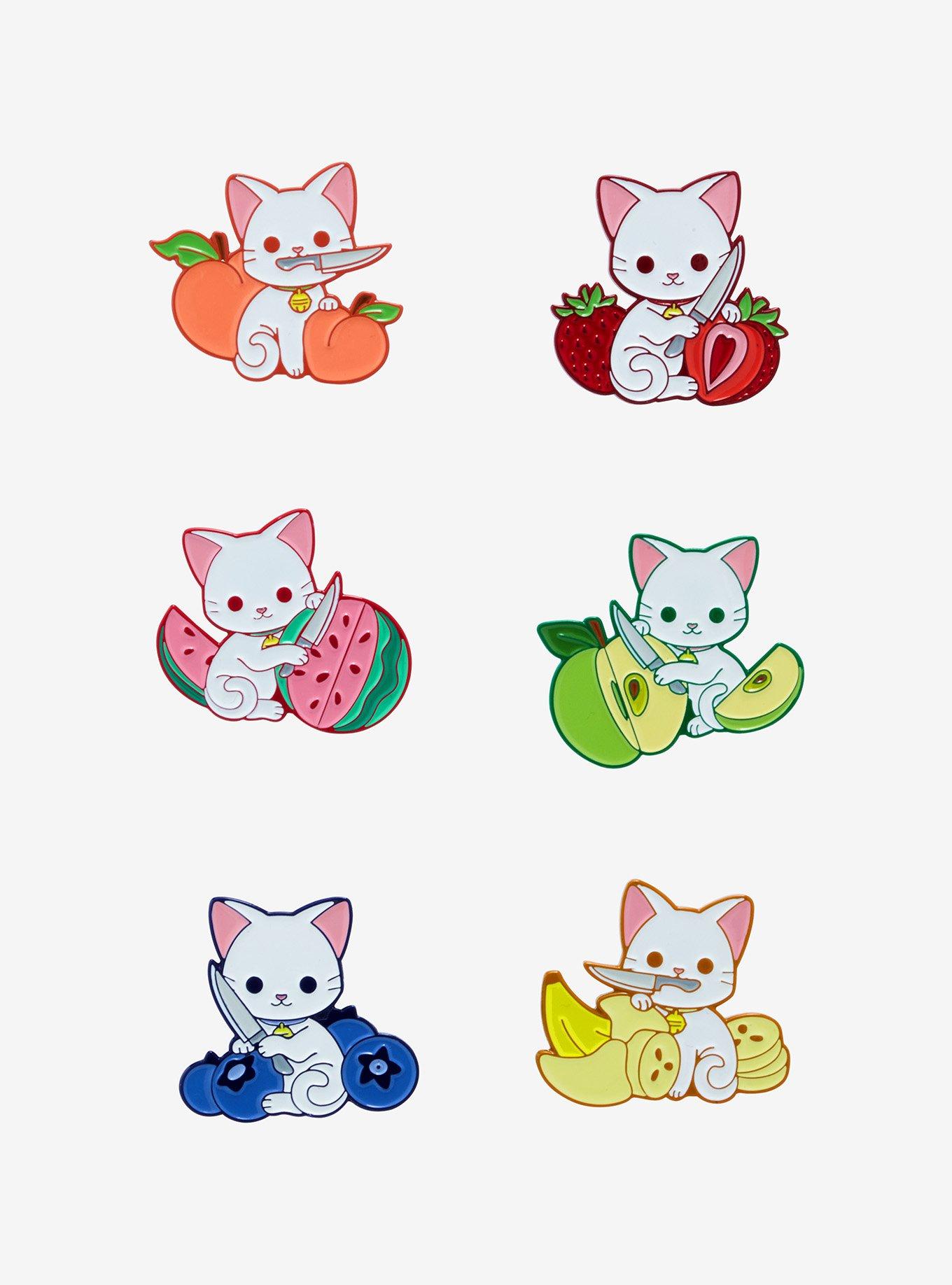 Fruit Cats Blind Bag Enamel Pin, , hi-res
