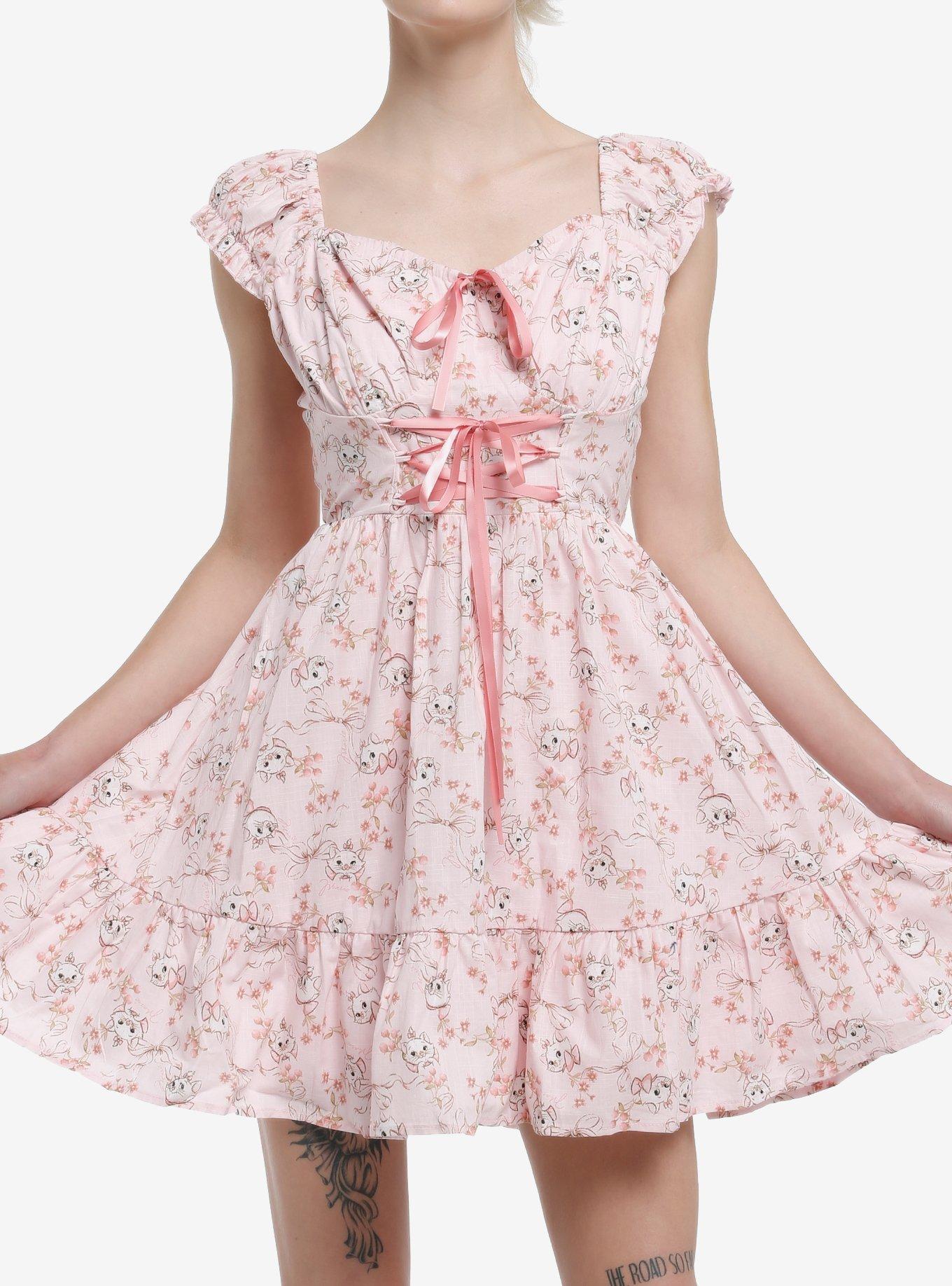 Disney The Aristocats Marie Babydoll Dress, MULTI, hi-res