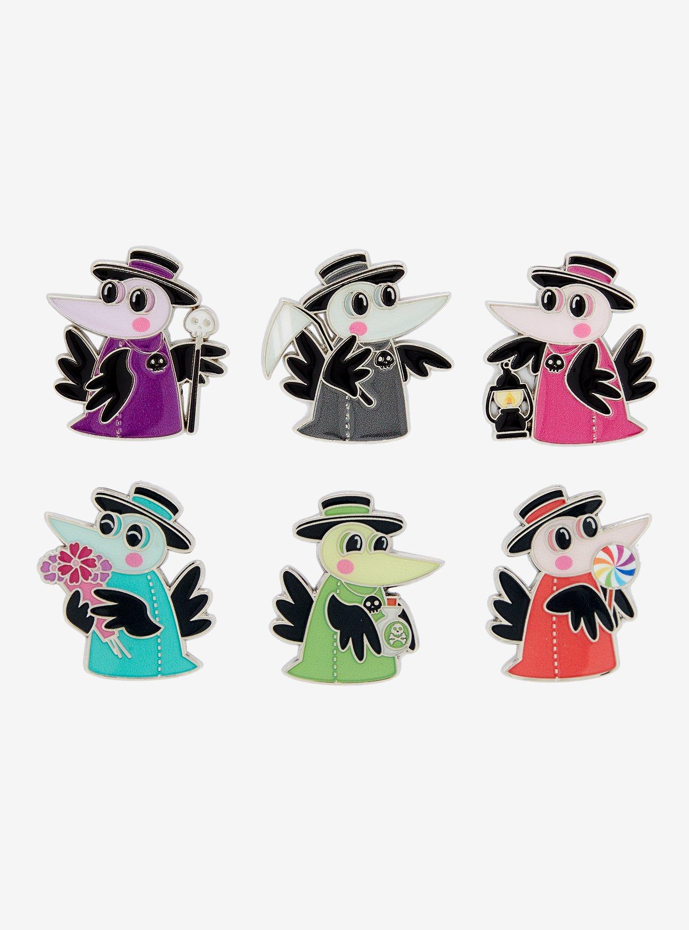 Plague Doctor Crow Blind Box Enamel Pin, , hi-res