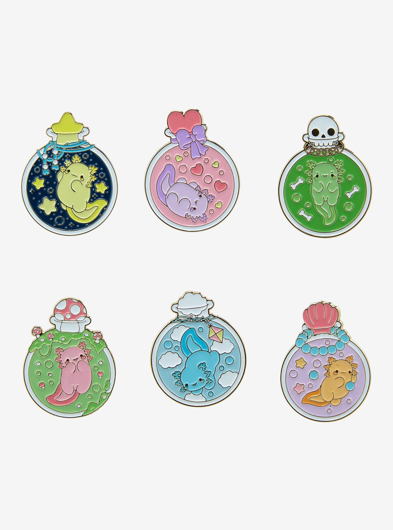 Axolotl Potion Bottle Blind Bag Enamel Pin By Bright Bat Design, , hi-res