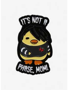 Emo Duck Not A Phase Enamel Pin, , hi-res