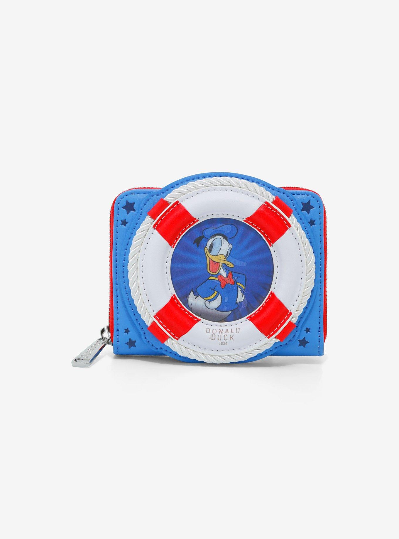 Loungefly Disney Donald Duck Lenticular Portrait Small Zip Wallet, , hi-res