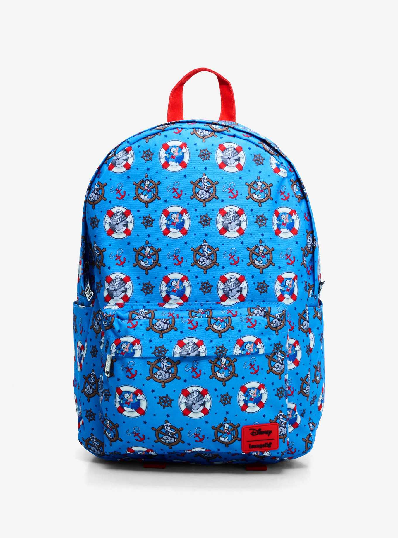 Loungefly Disney Donald Duck 90th Anniversary Allover Print Backpack, , hi-res
