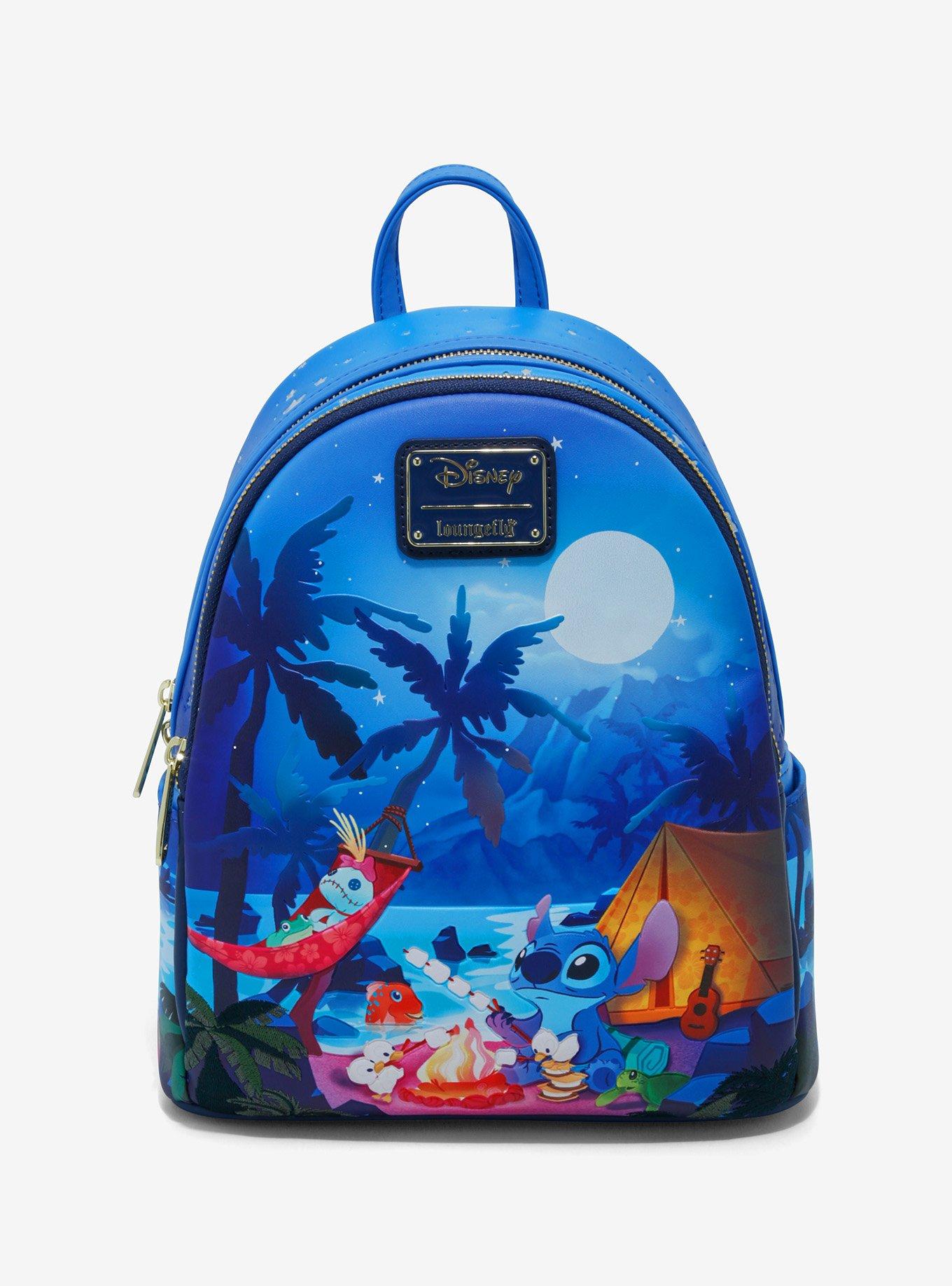 Loungefly Disney Lilo & Stitch Scrump and Stitch Camping Glow-in-the-Dark Mini Backpack, , hi-res