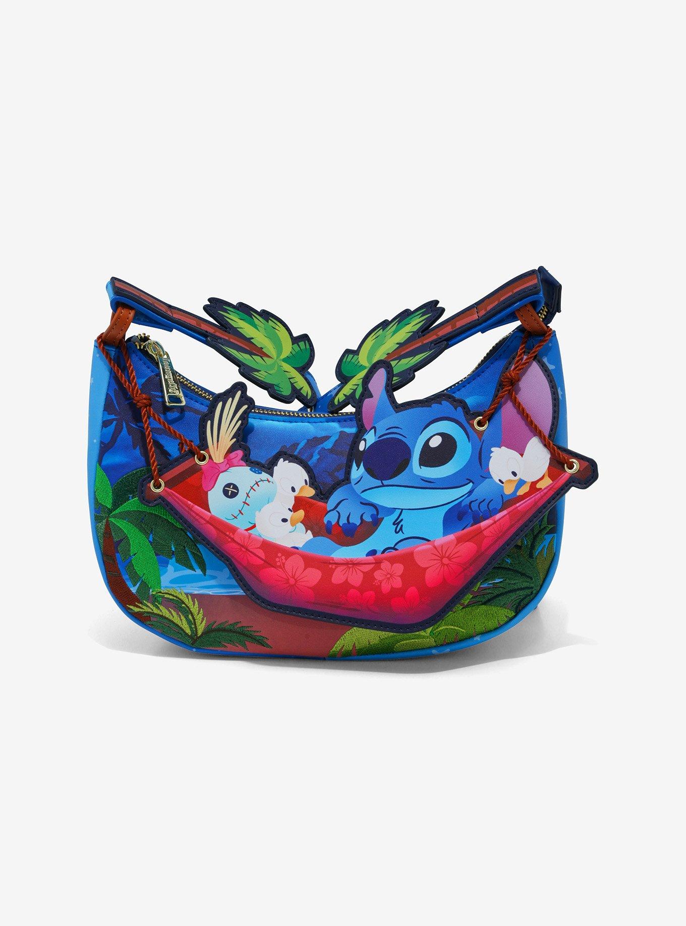 Loungefly x disney lilo and stitch satin stitch cross body bag sale