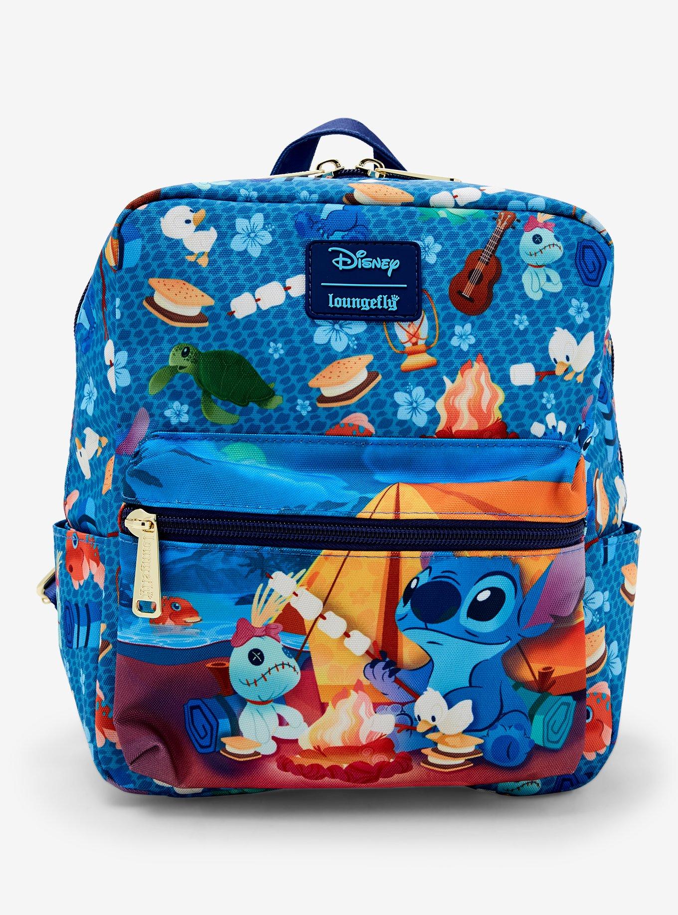 Loungefly Disney Lilo & Stitch Camping Allover Print Nylon Mini Backpack, , hi-res