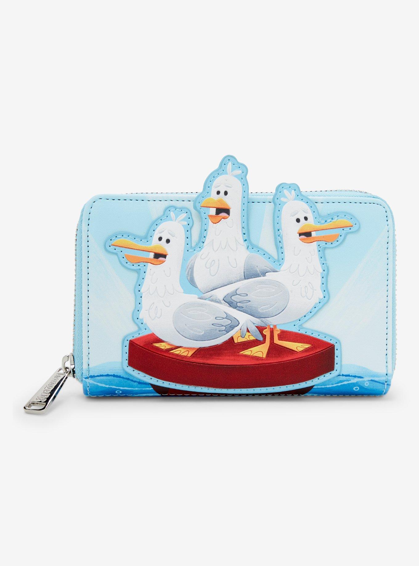 Loungefly Disney Pixar Finding Nemo Seagulls Mine Mine Mine Zip Wallet, , hi-res