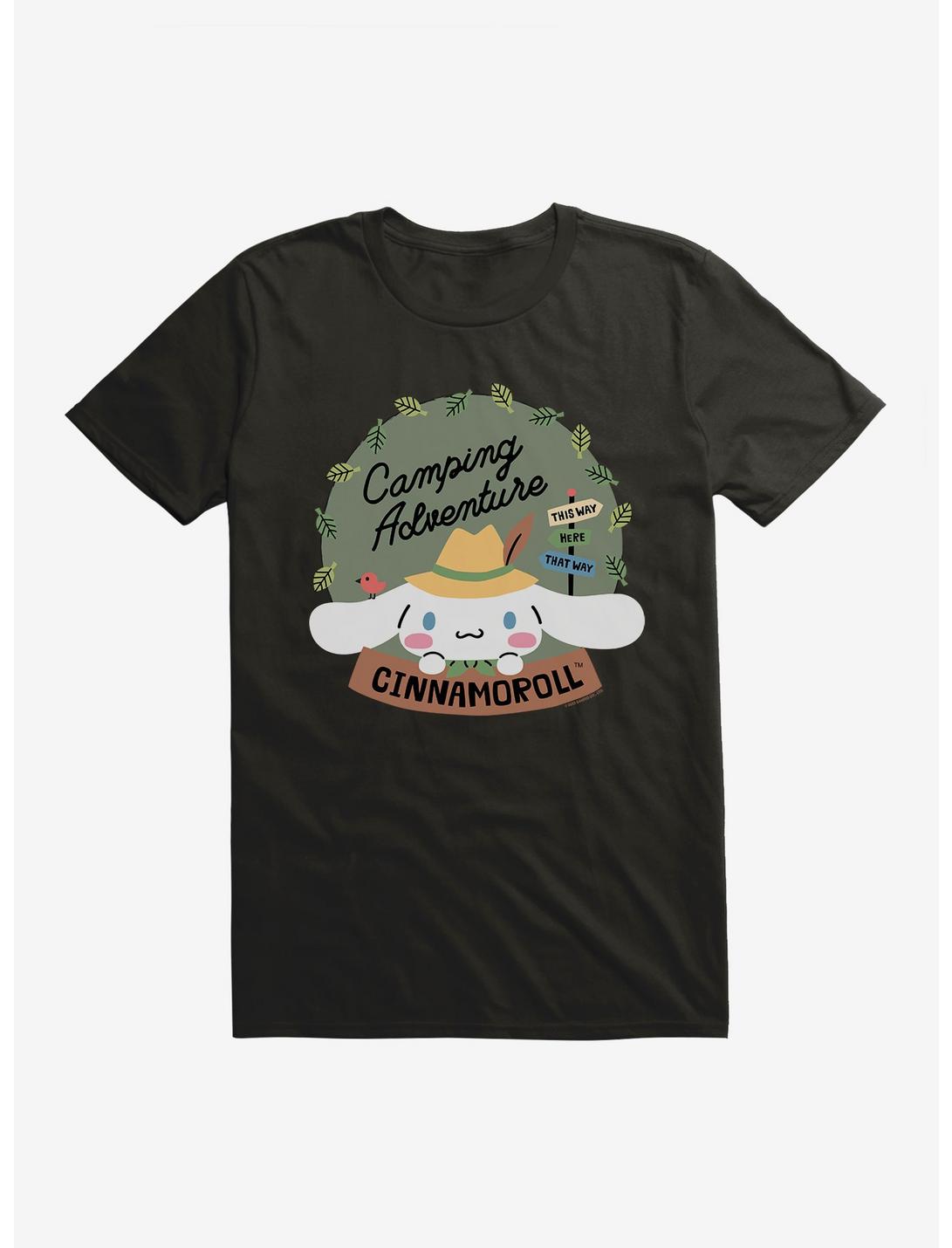 Cinnamoroll Camping Adventure Waysign T-Shirt, BLACK, hi-res