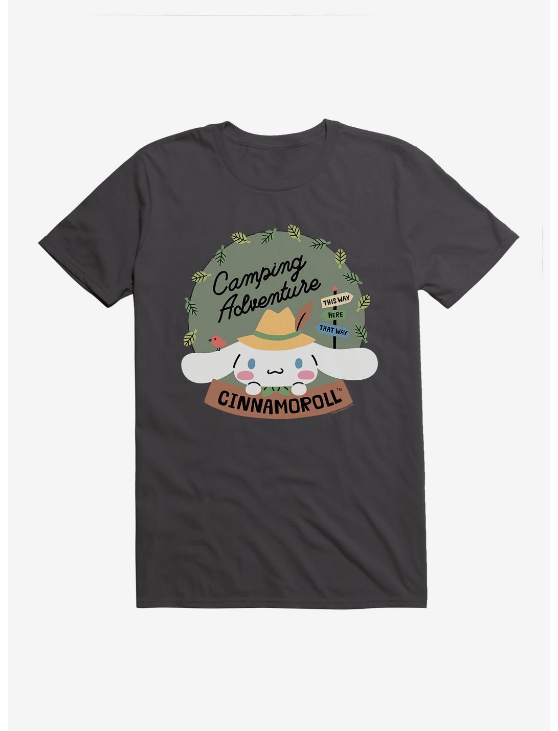 Cinnamoroll Camping Adventure Waysign T-Shirt, DARK GREY, hi-res