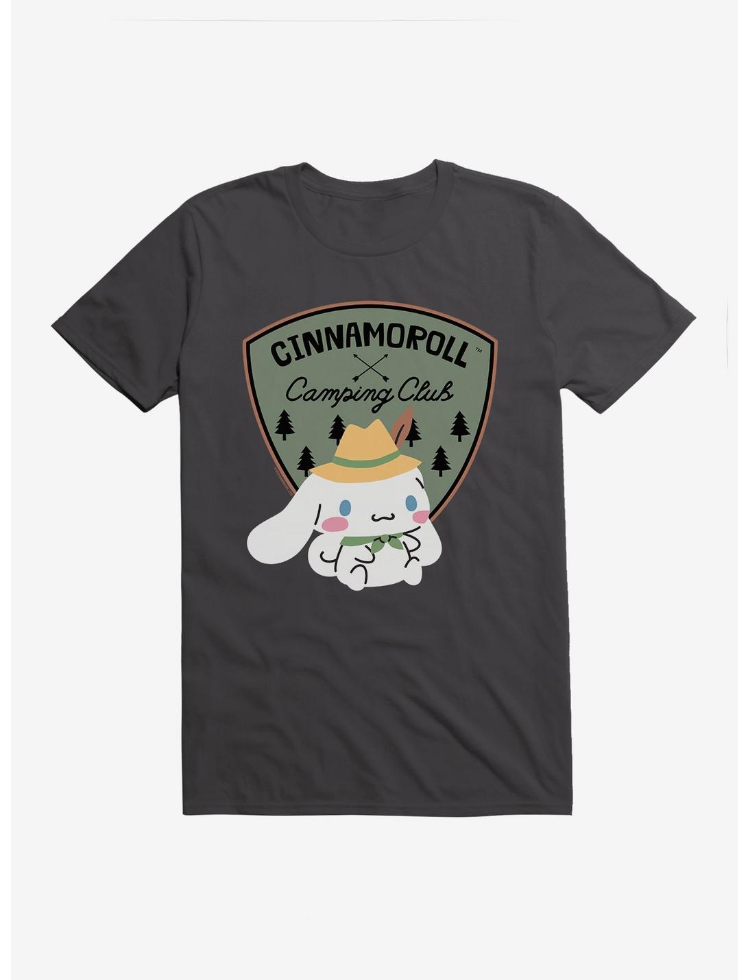 Cinnamoroll Camping Club T-Shirt, DARK GREY, hi-res