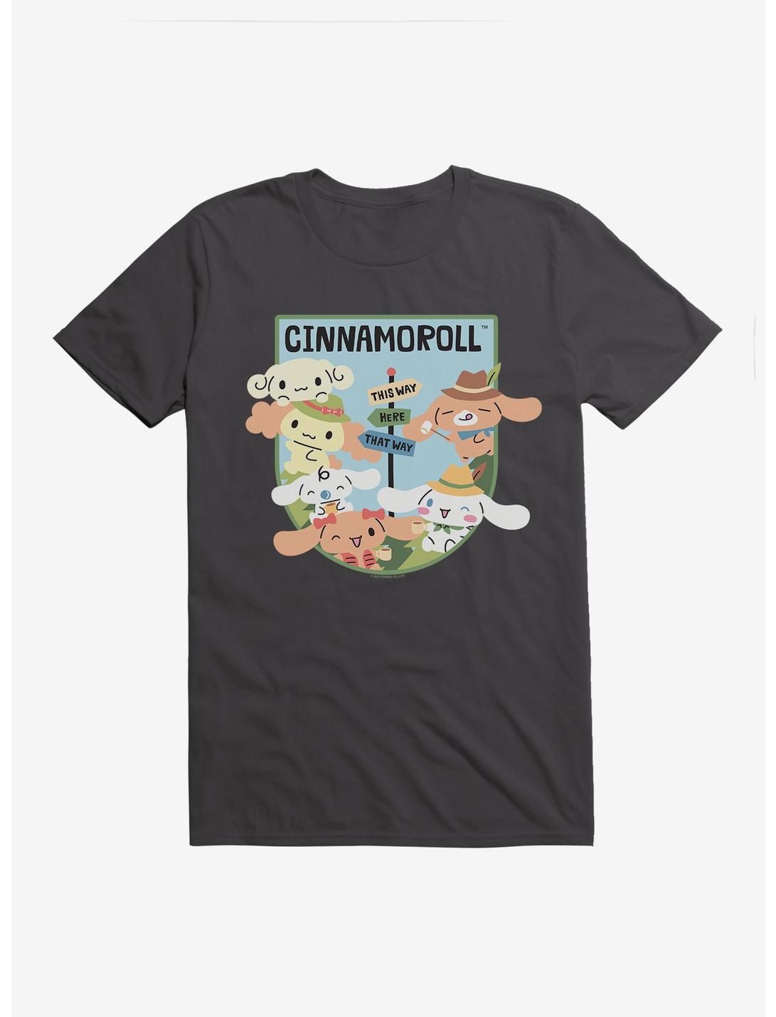 Cinnamoroll This Way Here That Way T-Shirt, DARK GREY, hi-res