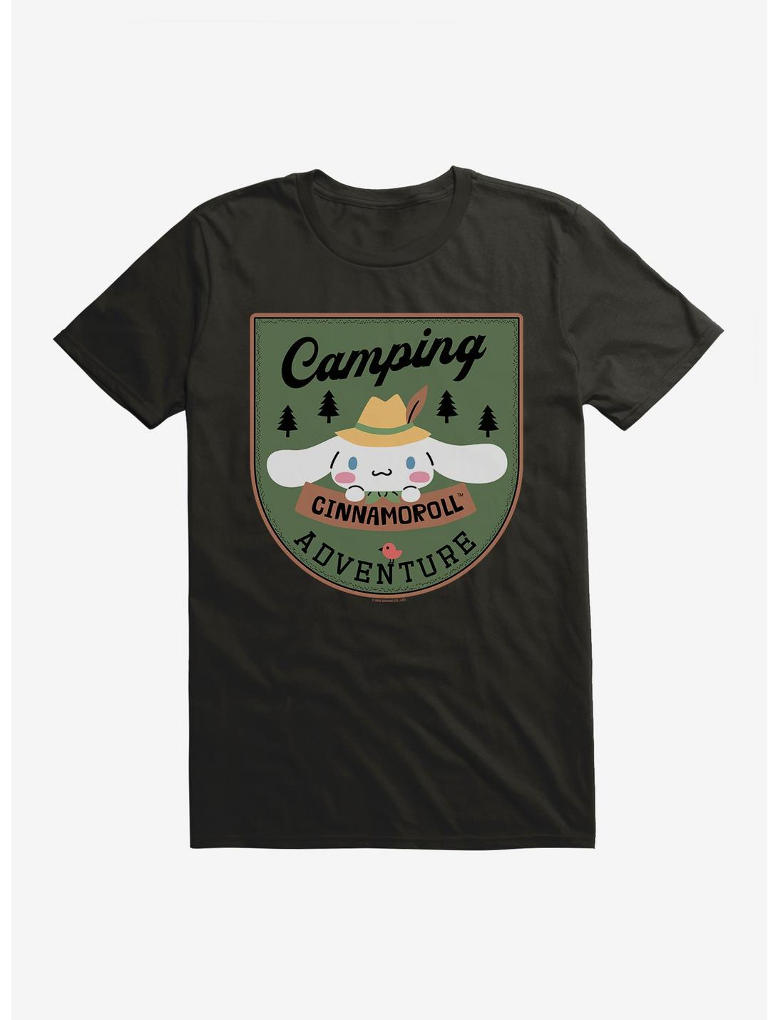 Cinnamoroll Camping Adventure T-Shirt, BLACK, hi-res
