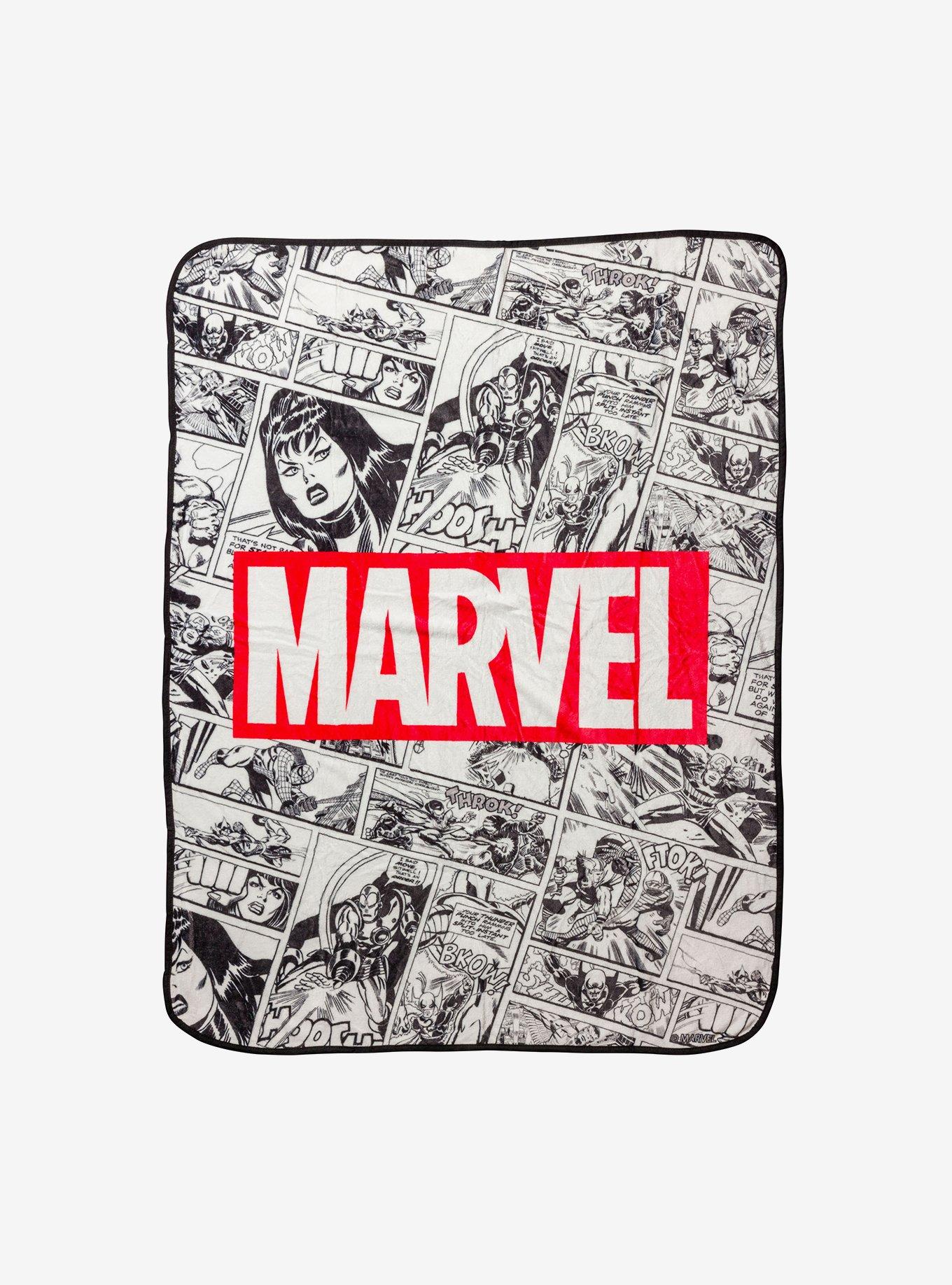 Marvel Retro Comic Panels Throw Blanket, , hi-res