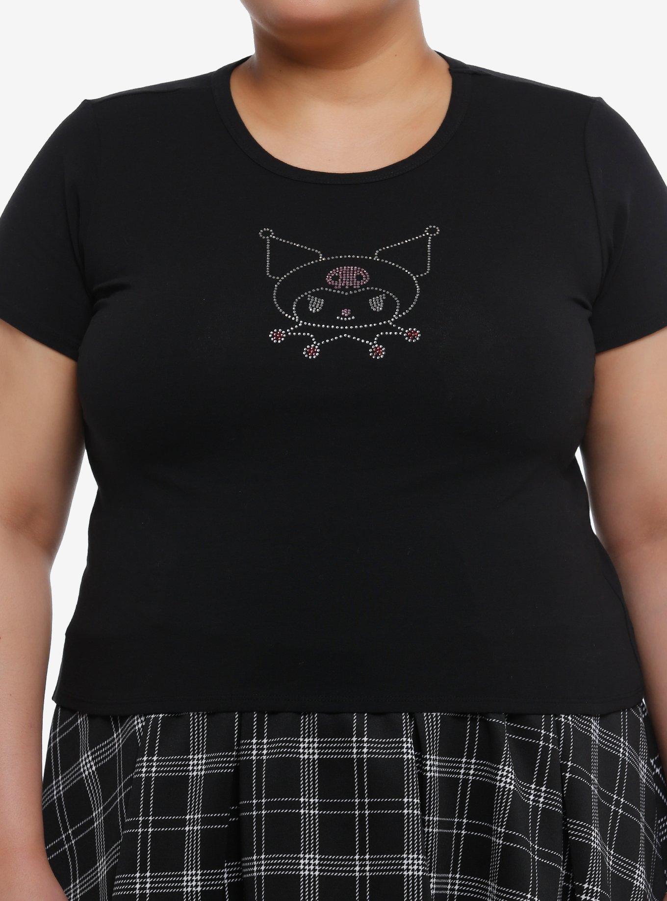 Kuromi Rhinestone Girls Baby T-Shirt Plus Size, MULTI, hi-res
