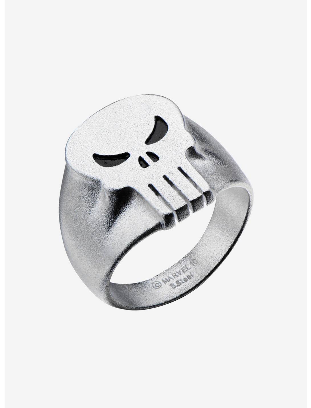 Marvel Punisher Skull Ring, SILVER, hi-res