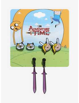Adventure Time Fionna & Cake Earring Set, , hi-res