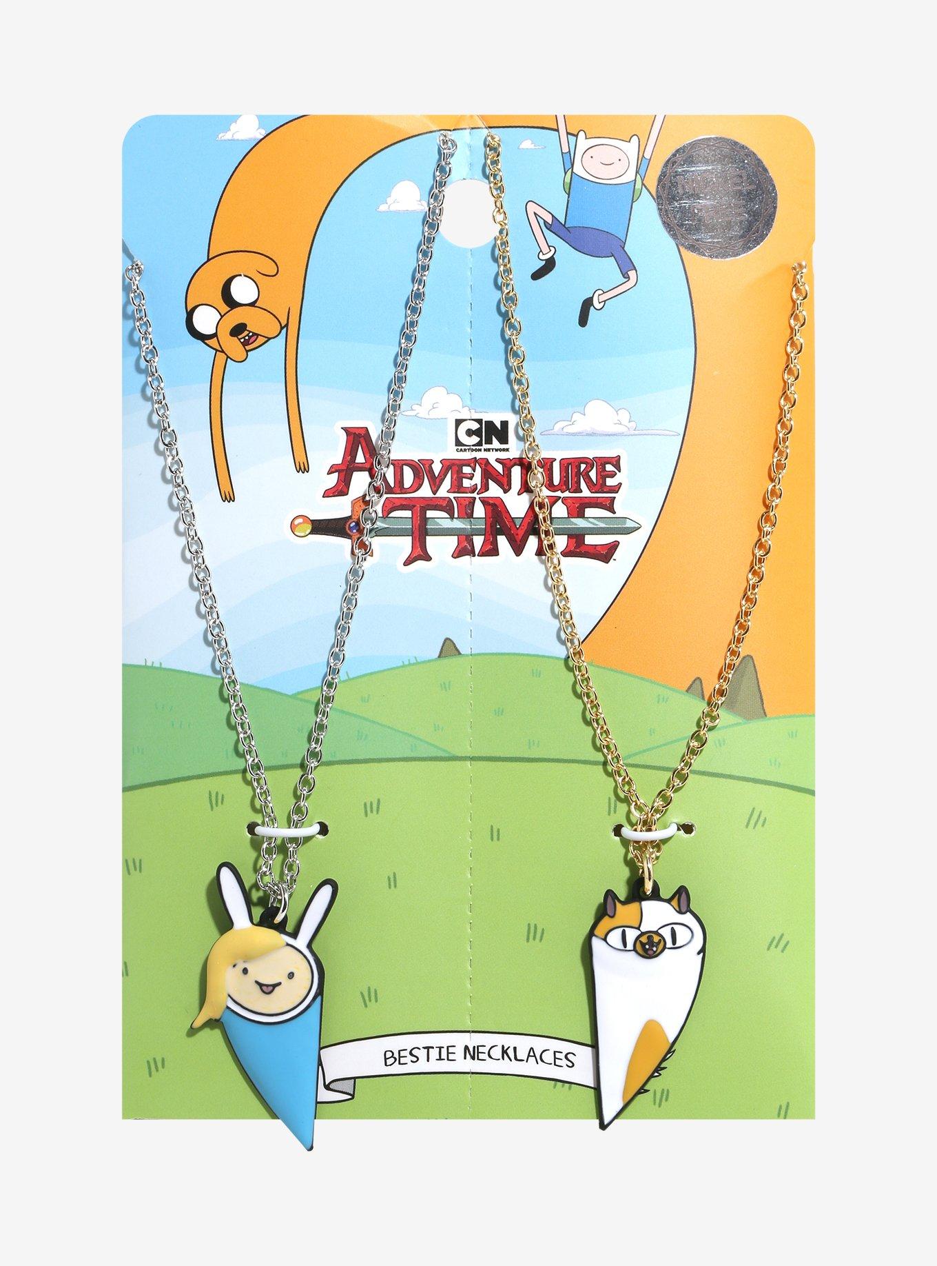 Adventure Time Fionna & Cake Best Friend Necklace Set, , hi-res