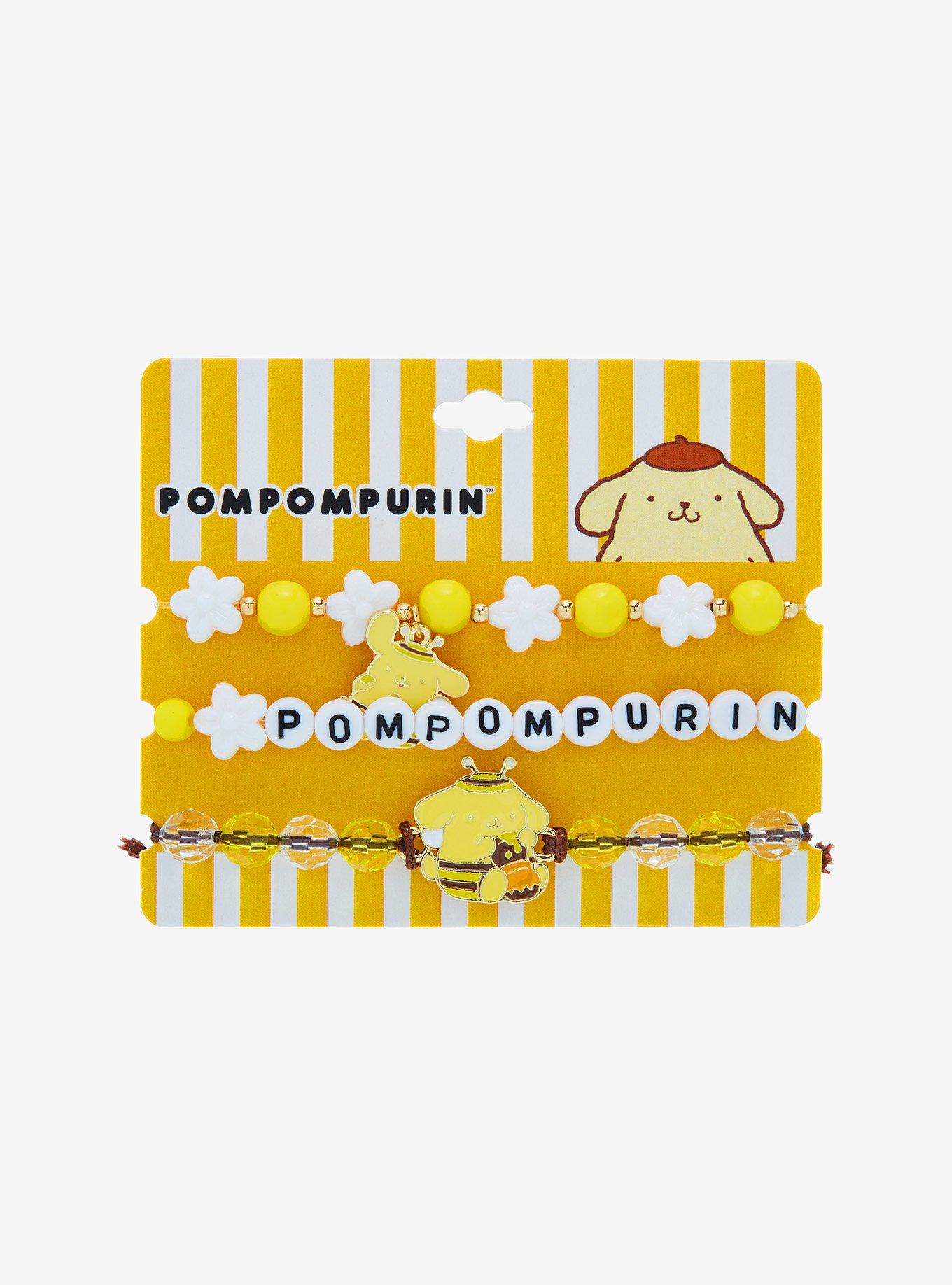 Pompompurin Bumblebee Beaded Bracelet Set