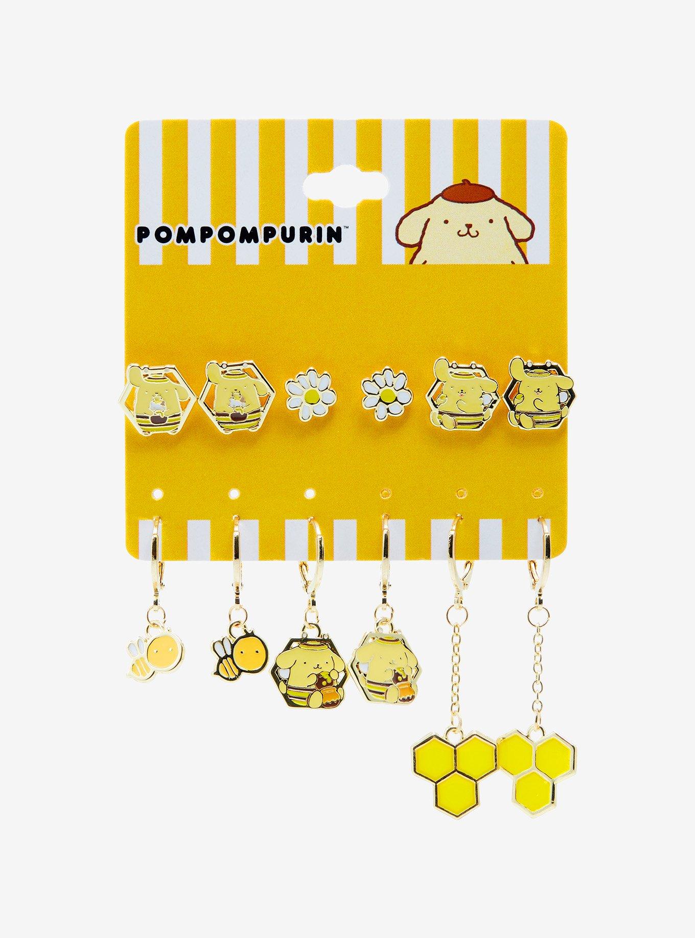 Pompompurin Bumblebee Earring Set, , hi-res