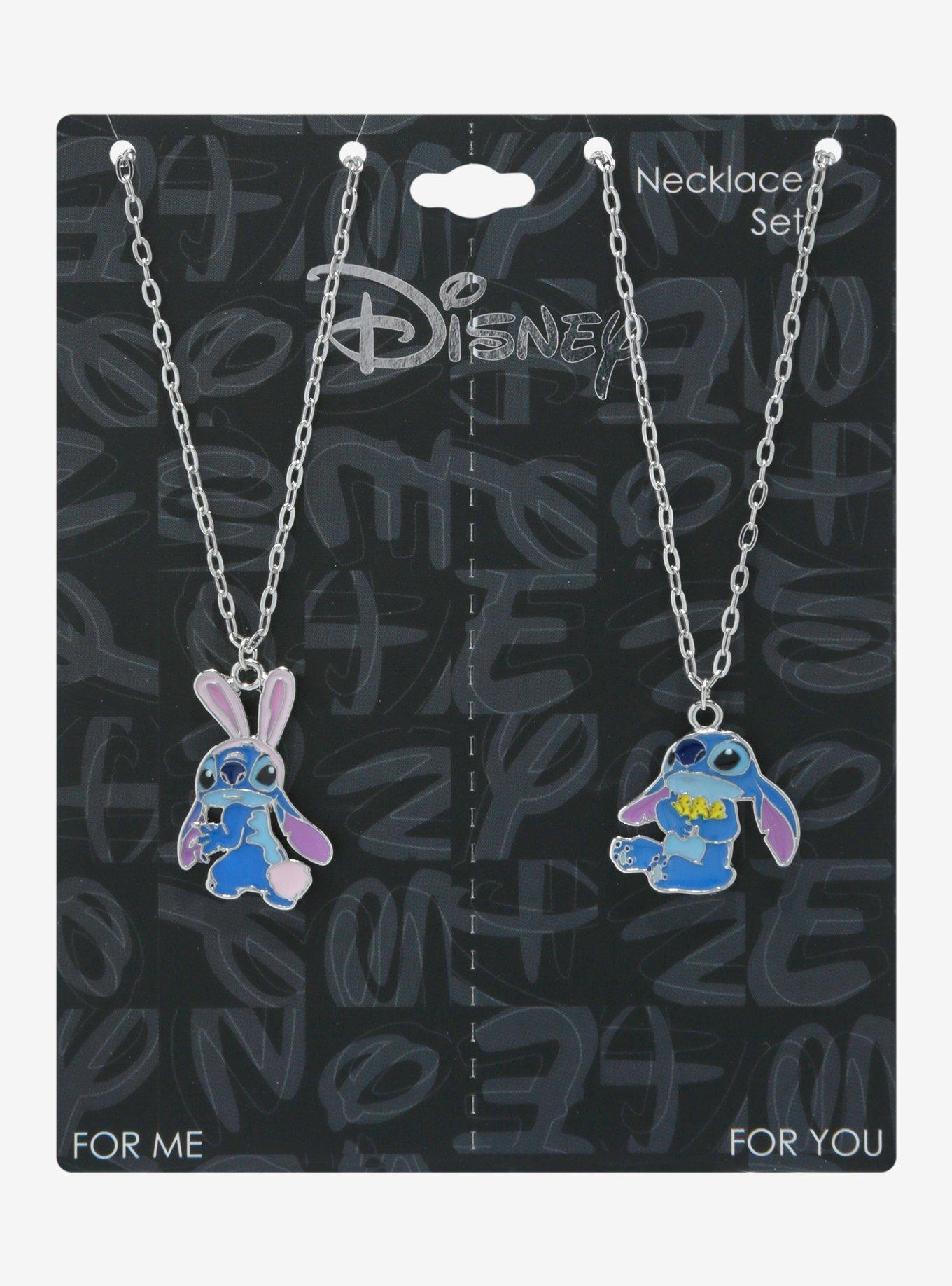 Disney Stitch Bunny Duck Best Friend Necklace Set, , hi-res