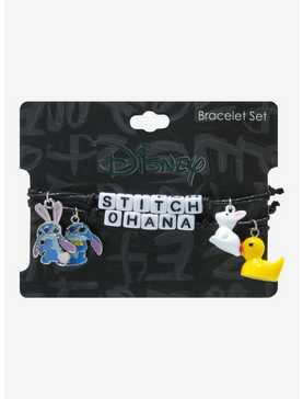 Disney Stitch Bunny Duck Best Friend Cord Bracelet Set, , hi-res