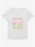 Cinnamoroll Life Is Sweet Friends Womens T-Shirt Plus Size, WHITE, hi-res