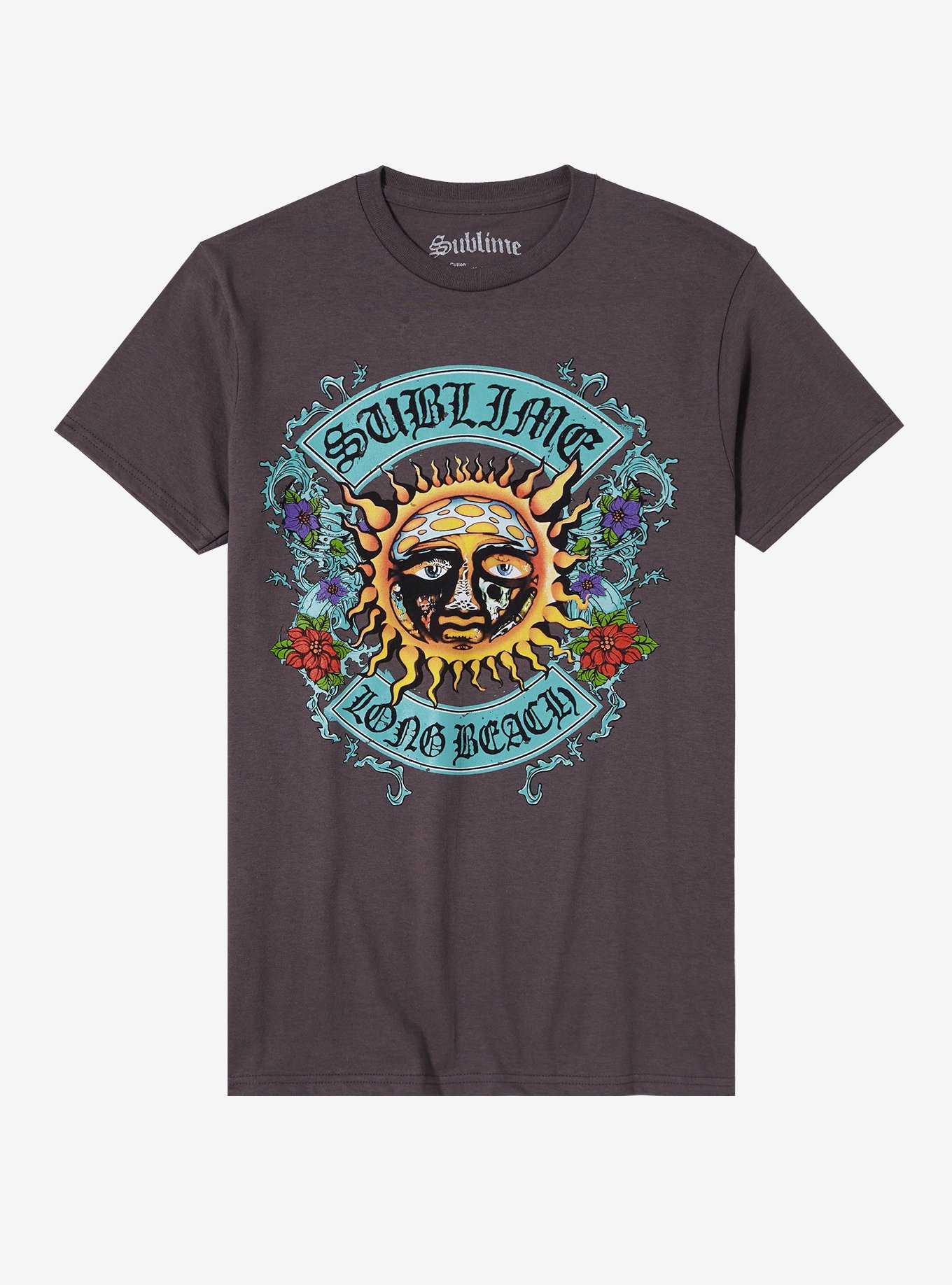 Sublime Long Beach Sun Logo Boyfriend Fit Girls T-Shirt, , hi-res