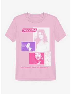 Selena Queen Of Cumbia Photo Collage Boyfriend Fit Girls T-Shirt, , hi-res