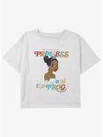 Disney The Princess and the Frog Tiana Portrait Girls Youth Crop T-Shirt, WHITE, hi-res