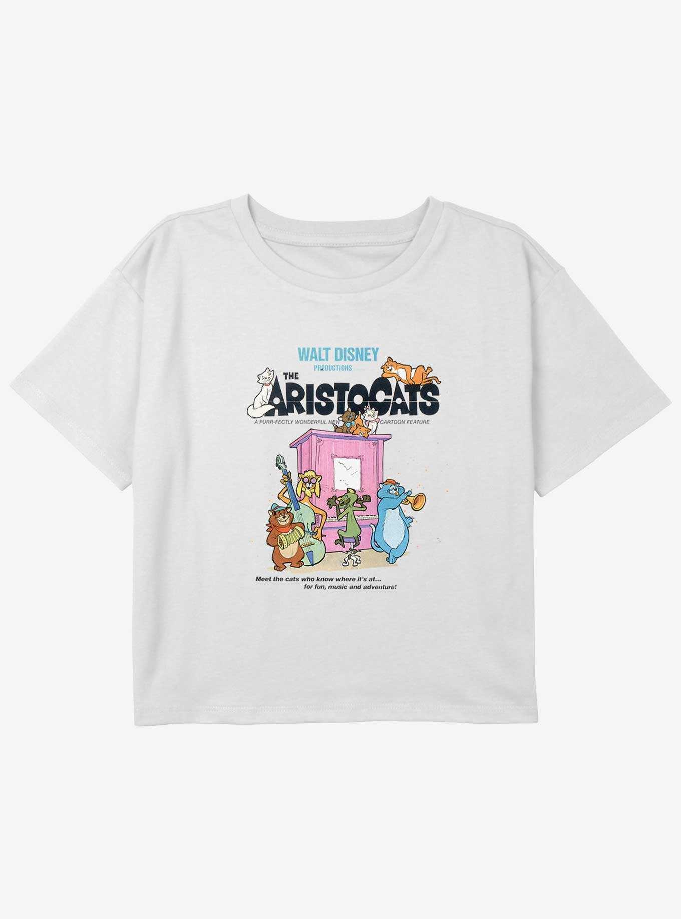 Disney The AristoCats Everybody Wants To Be A Cat Girls Youth Crop T-Shirt, , hi-res