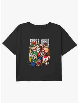 Nintendo Super Grouper Girls Youth Crop T-Shirt, , hi-res
