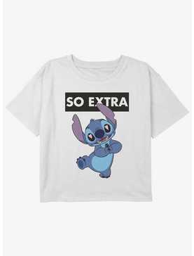 Disney Lilo & Stitch So Extra Girls Youth Crop T-Shirt, , hi-res