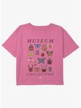 Nintendo Animal Crossing Bug Collection Girls Youth Crop T-Shirt, PINK, hi-res