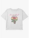 Disney Beauty and the Beast Beauty Rose Girls Youth Crop T-Shirt, WHITE, hi-res