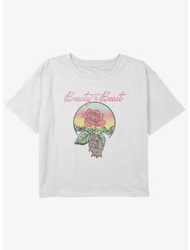 Disney Beauty and the Beast Beauty Rose Girls Youth Crop T-Shirt, , hi-res