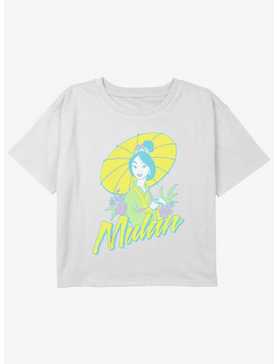 Disney Mulan Surf Pop Mulan Girls Youth Crop T-Shirt, , hi-res