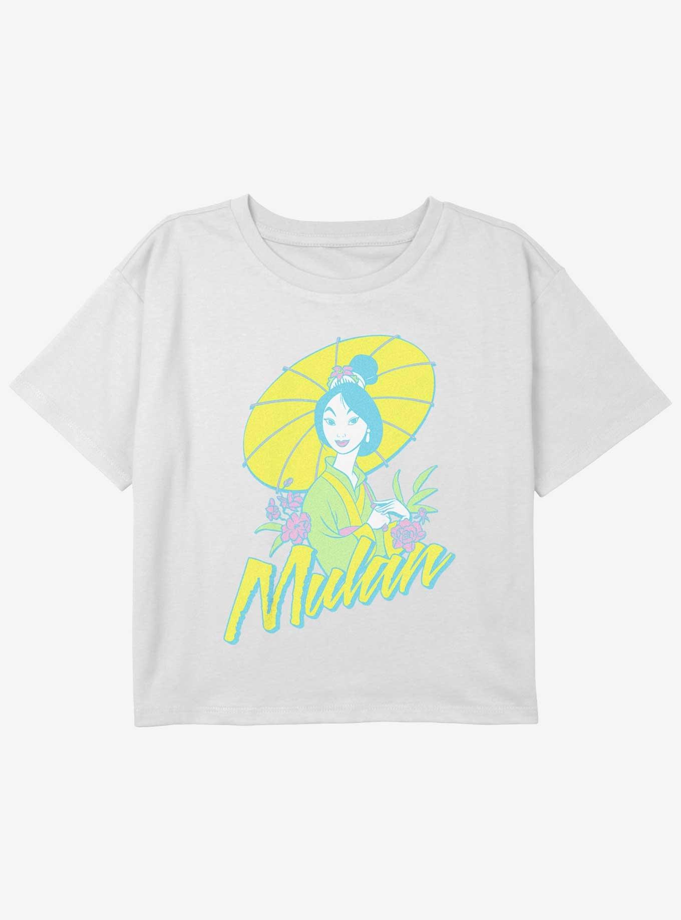 Disney Mulan Surf Pop Mulan Girls Youth Crop T-Shirt, , hi-res