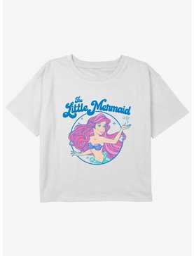 Disney The Little Mermaid Neon Ariel Girls Youth Crop T-Shirt, , hi-res