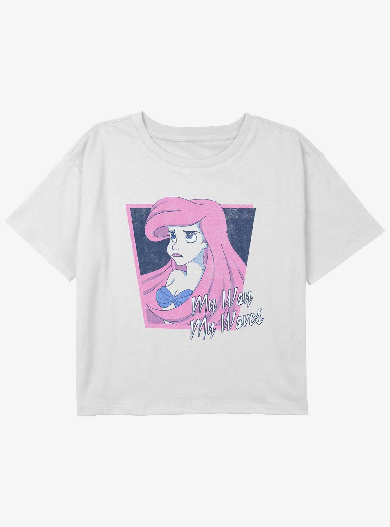 Disney The Little Mermaid Salty As The Sea Girls Youth Crop T-Shirt, , hi-res